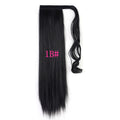 Long Straight Wrap Around Clip In Ponytail Hair Extension Heat  Tail  Hair