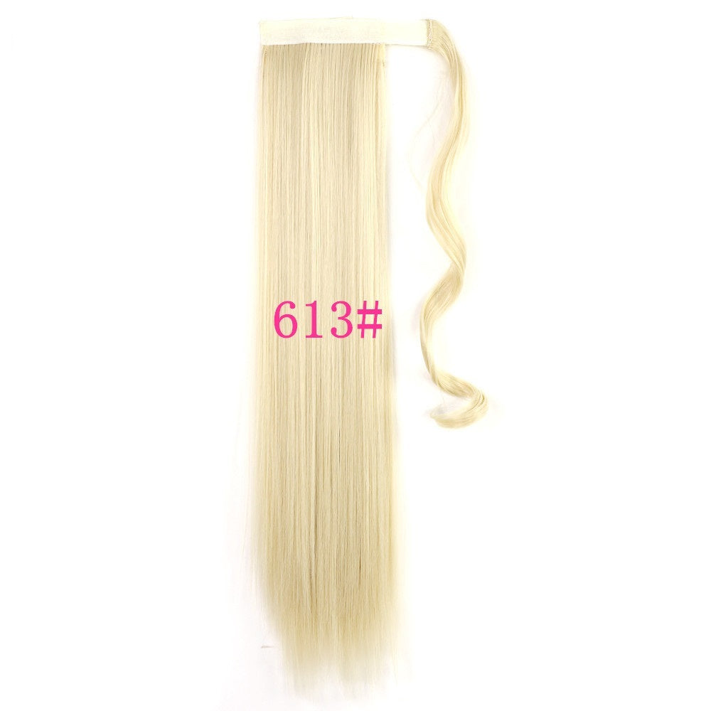 Long Straight Wrap Around Clip In Ponytail Hair Extension Heat  Tail  Hair