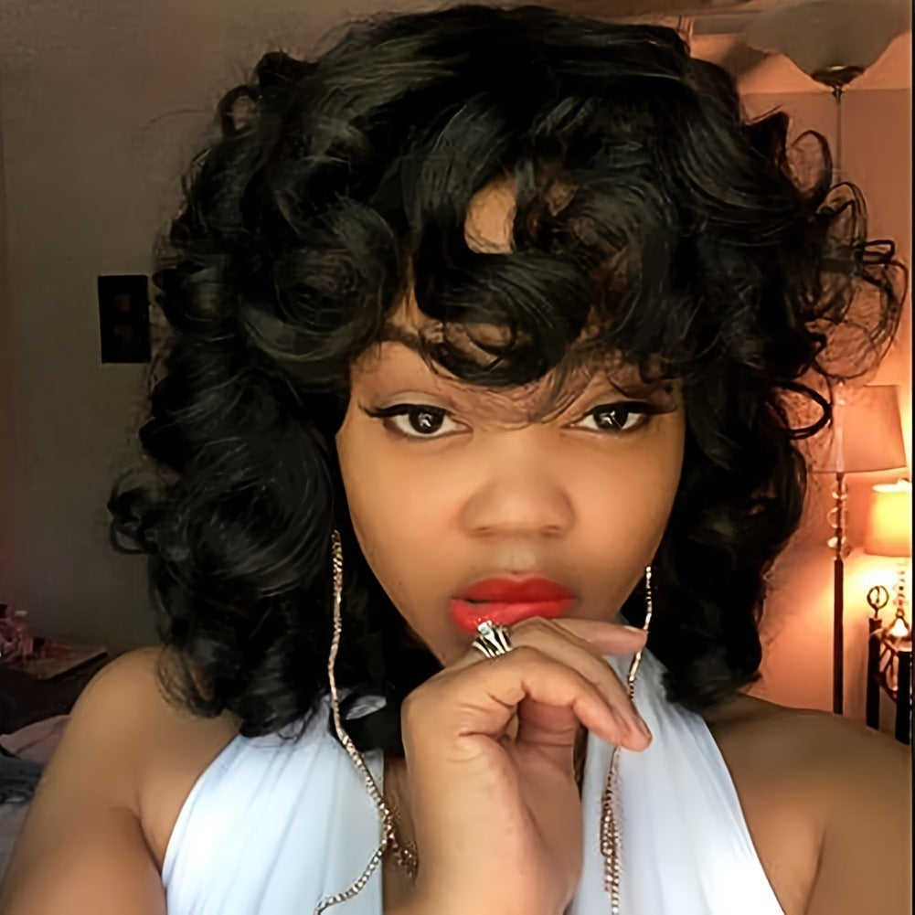 Women's Short European And American Afro Wig