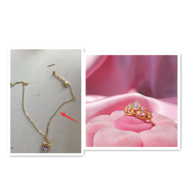 European And American Fashion Rhinestone Zircon Crown Ring