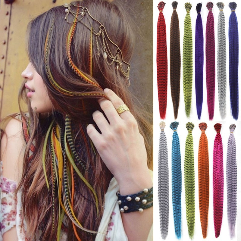 Feather Wig human hait 13 Colour