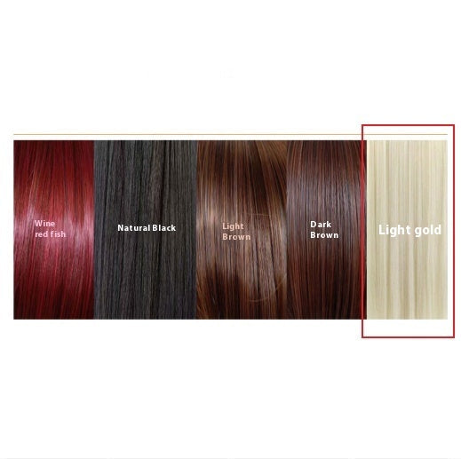 Mid-length Straight Hair Hand-woven Front Lace  Wigs