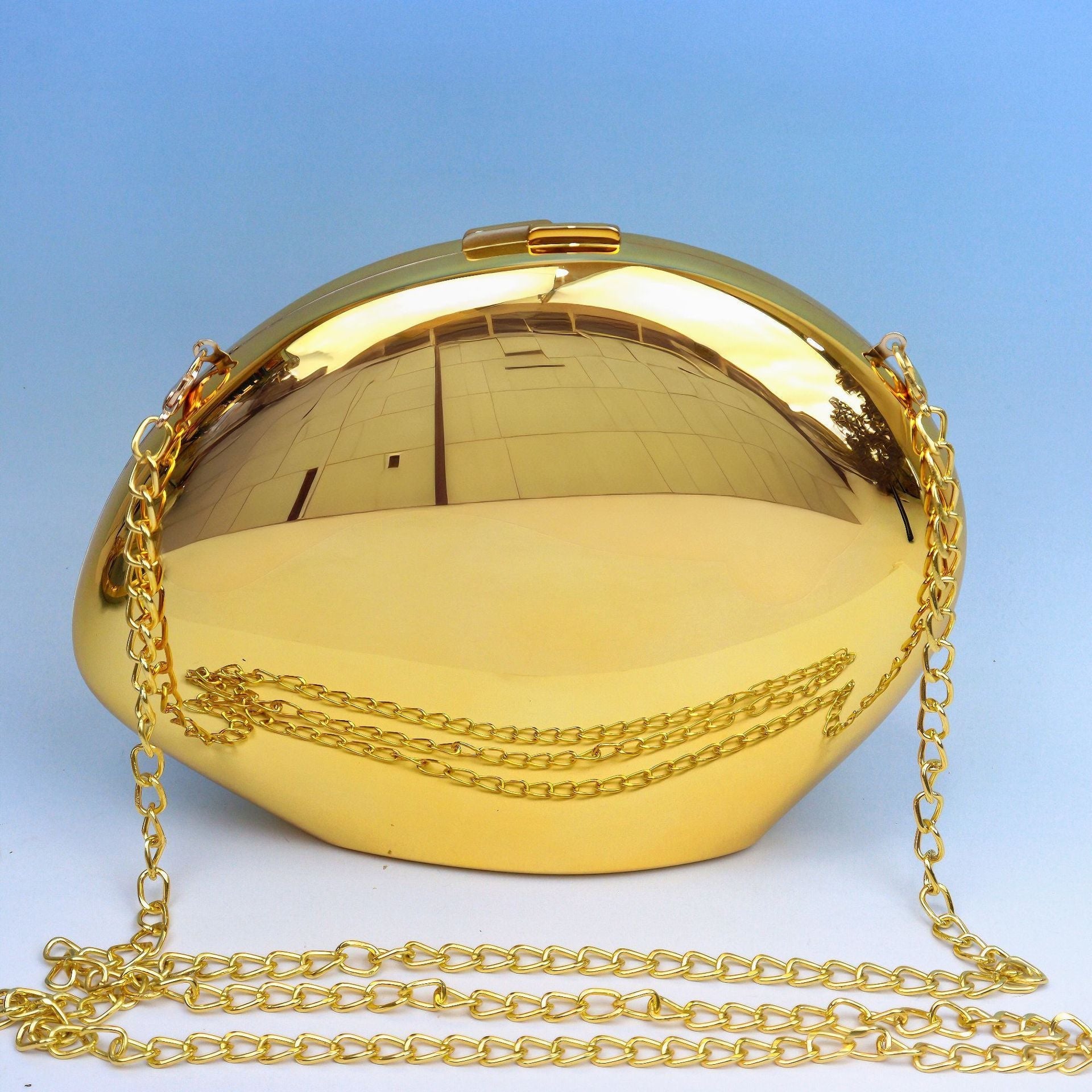 Acrylic Metallic Goose Clutch
