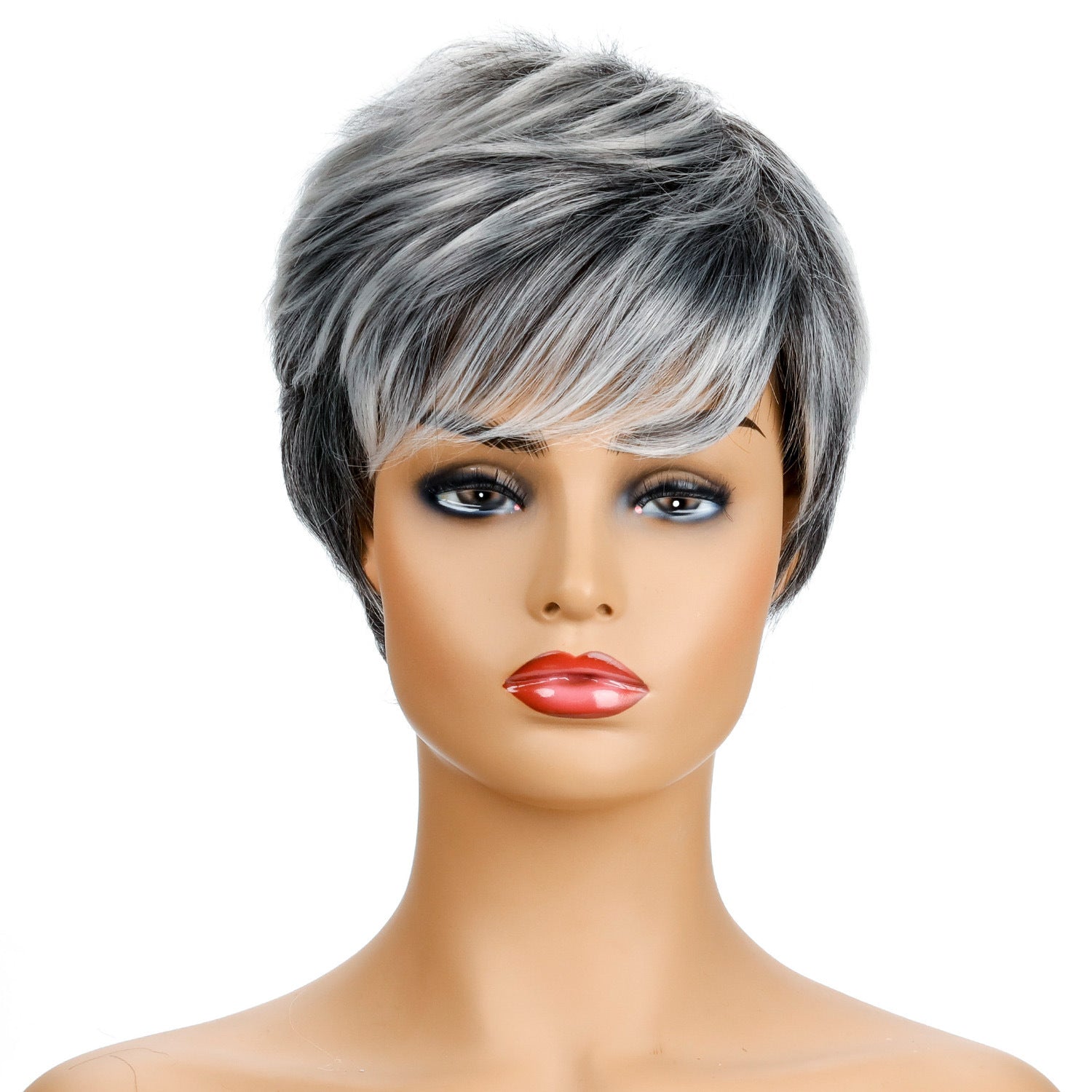 Ladies Fashion Realistic Short Curly Hair Headgear