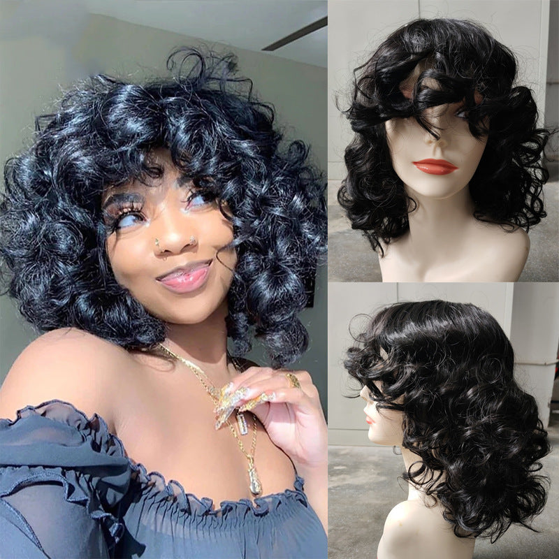 Women's Short European And American Afro Wig