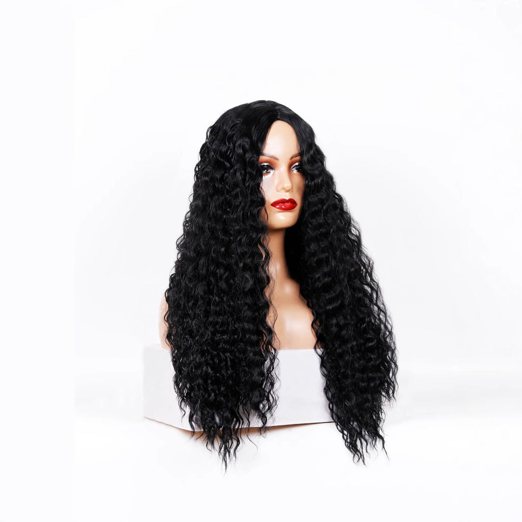 Medium Long Curly Hair Wave Wigs