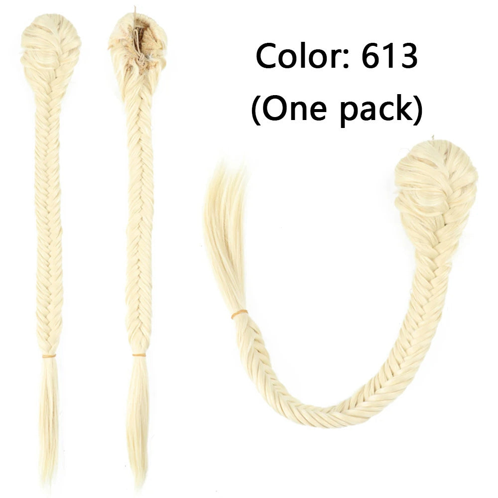 Braided Fishtail Horse Tail Women's Wig
