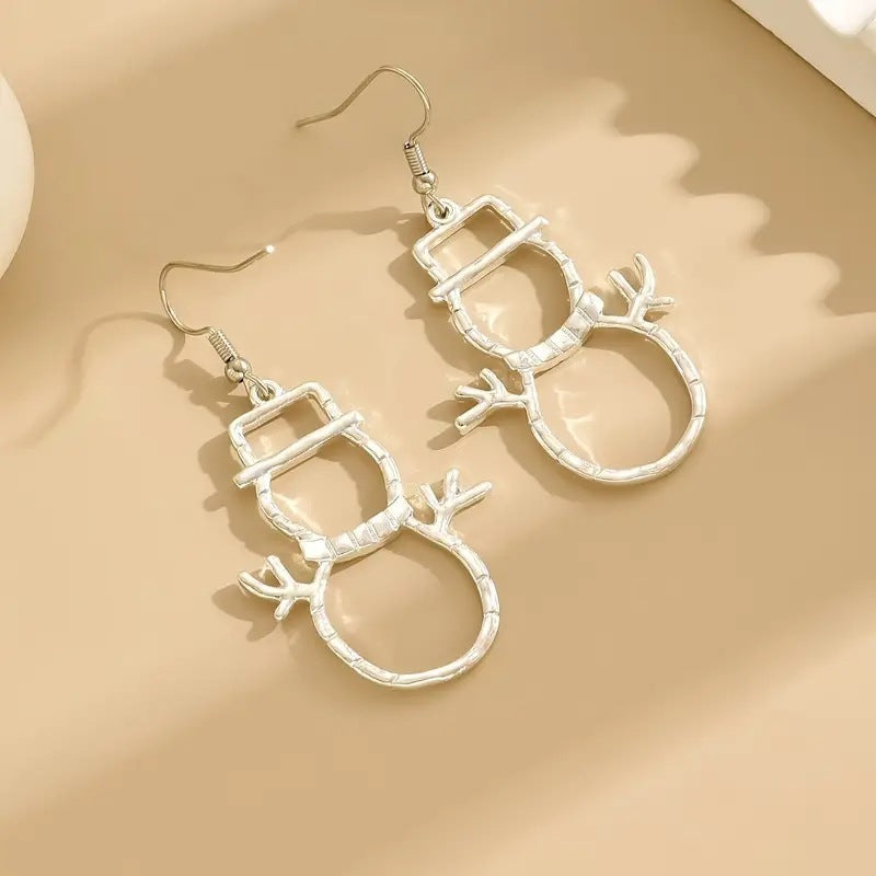 Snowman Earrings
