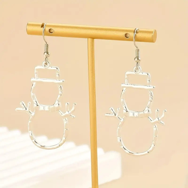 Snowman Earrings