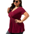 Women's Plus Size T-shirt V-neck