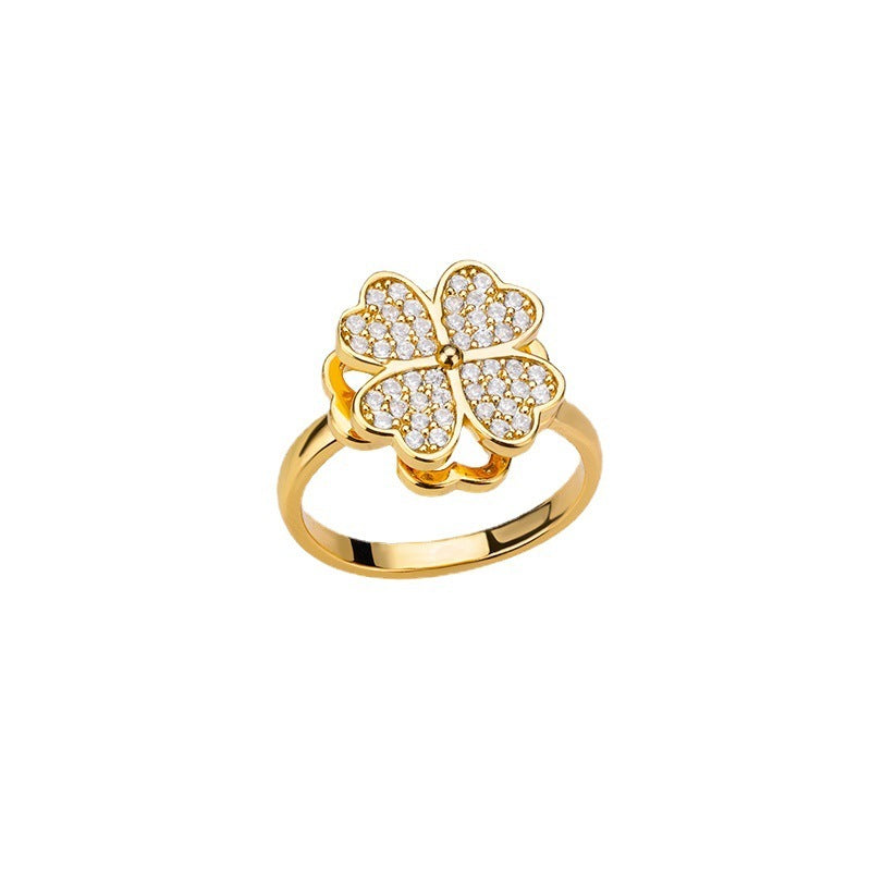 Rotatable Flower Rings
