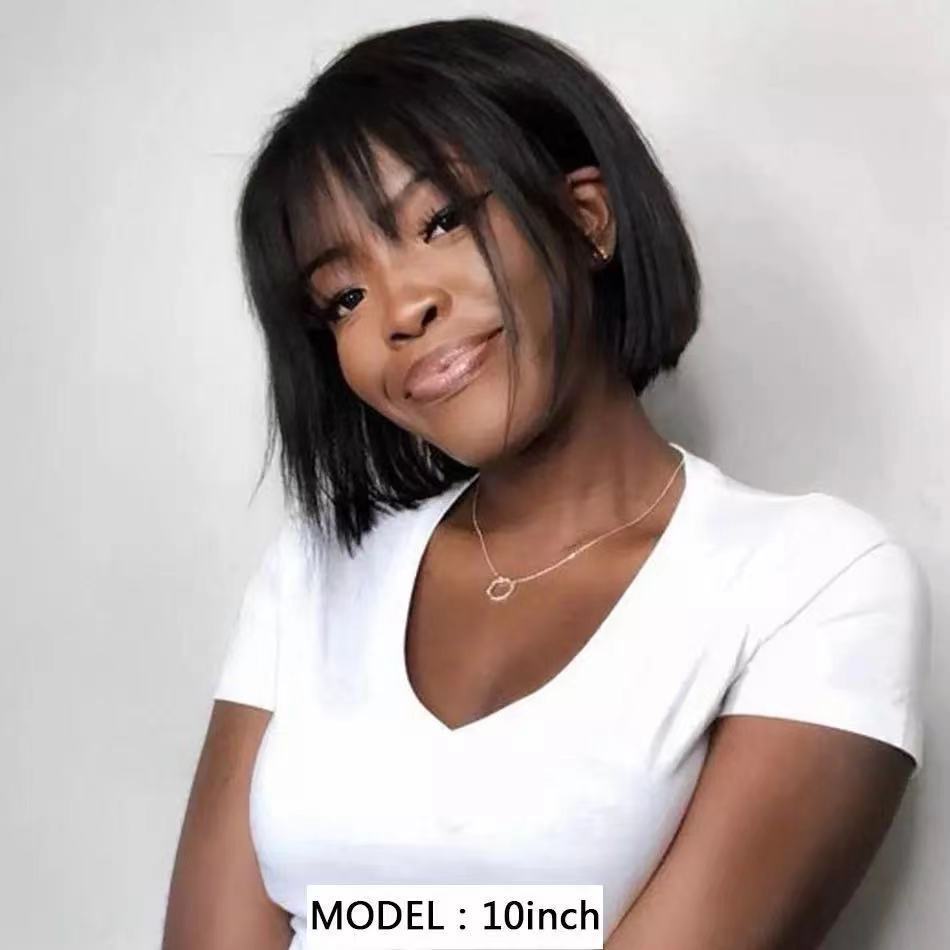 Air Bangs Natural Fluffy African Wig Set
